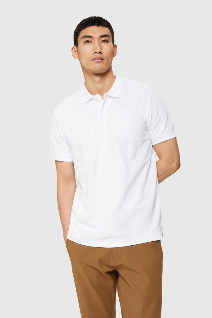Polo shirt, WHITE, detail image number 0