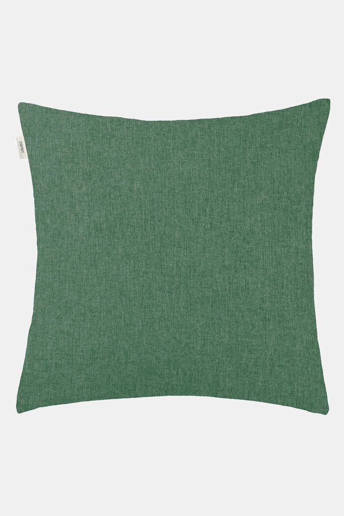 Woven decorative cushion cover, DARKGREEN, detail image number 3