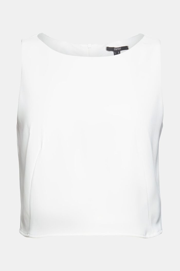 Made of recycled material: cropped top, OFF WHITE, detail image number 2