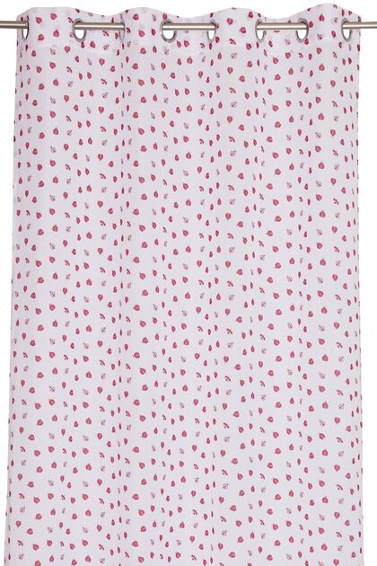 Eyelet curtain with a ladybird print, MULTICOLOUR, overview