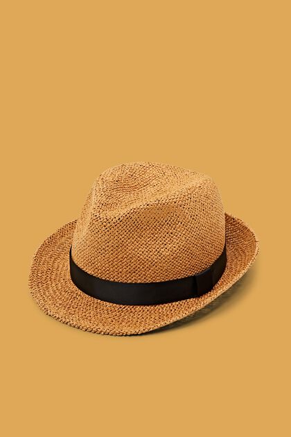 Woven trilby hat