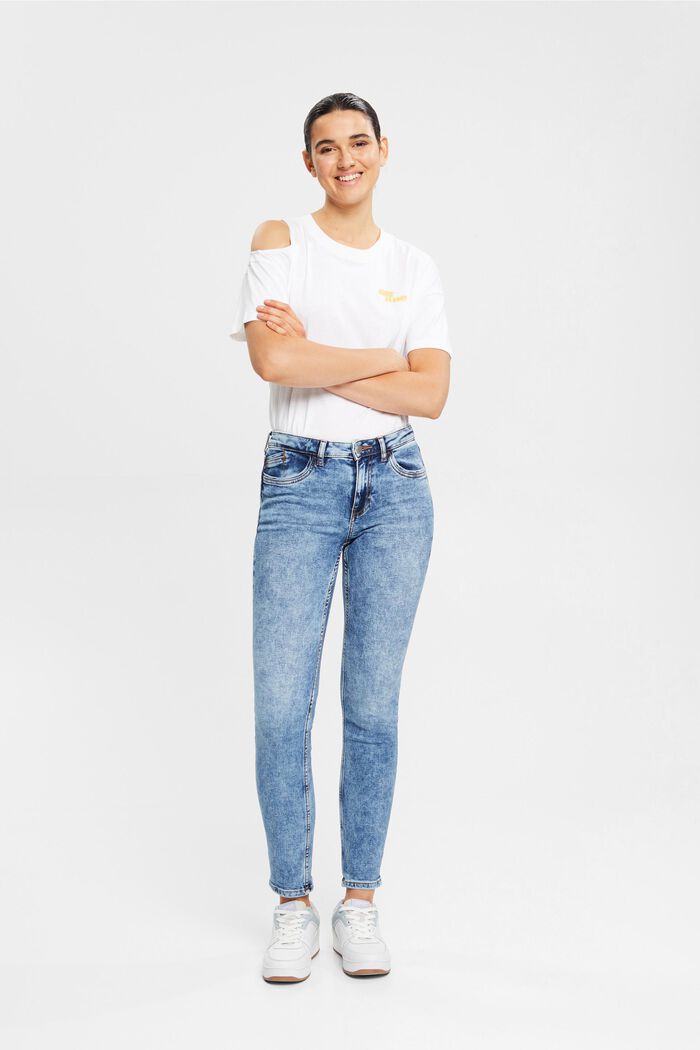 Slim fit stretch jeans, BLUE MEDIUM WASHED, detail image number 2