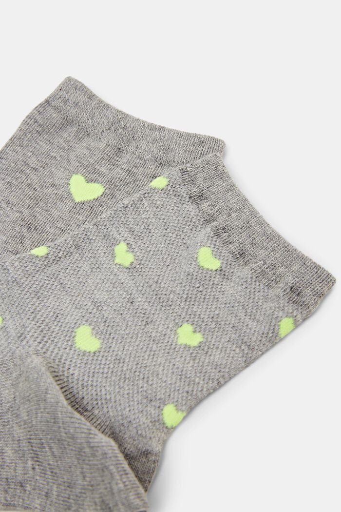 2-Pack Heart Socks, LIGHT GREY, detail image number 2