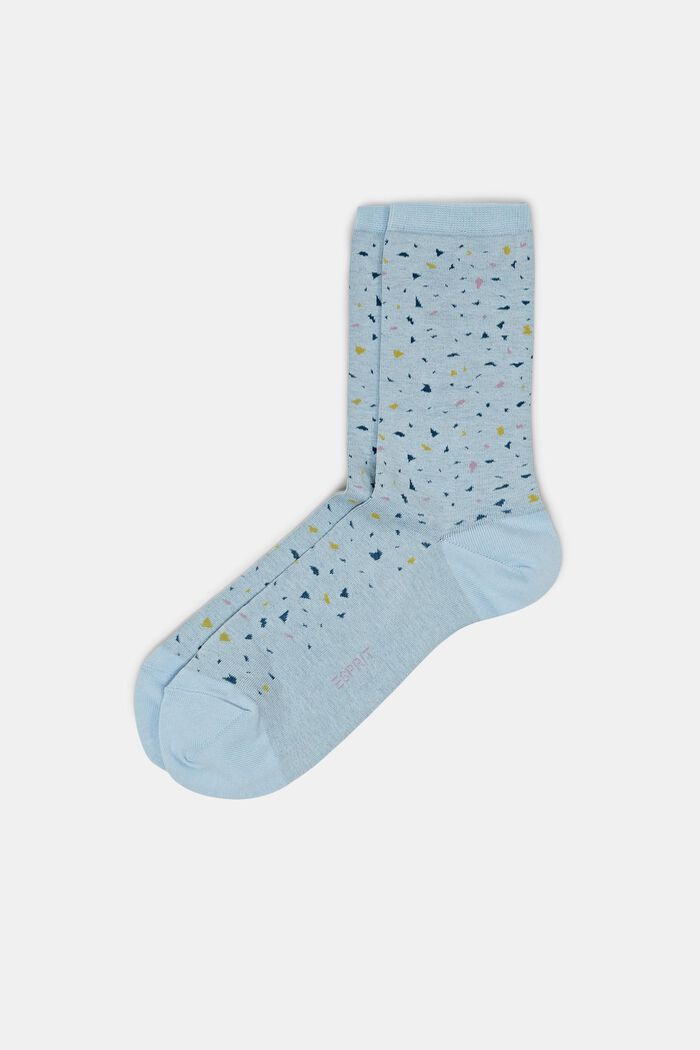 Printed Knit Socks, CLOUD, detail image number 0
