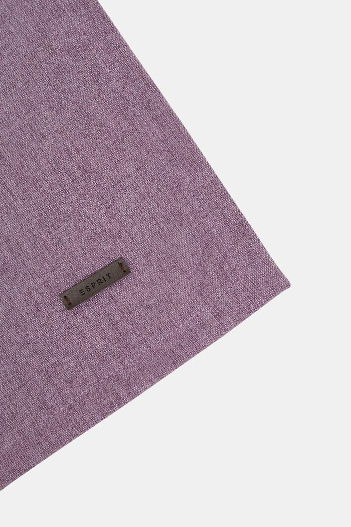 Table runner in melange woven fabric, LILAC, detail image number 1