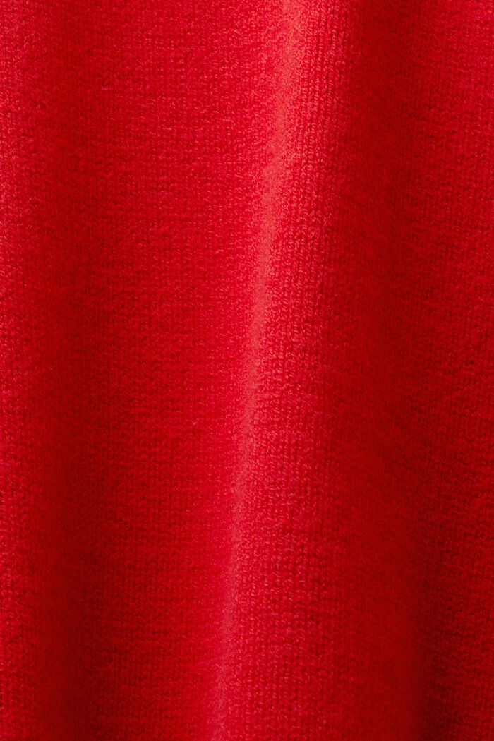 Turtleneck Sweater, DARK RED, detail image number 5