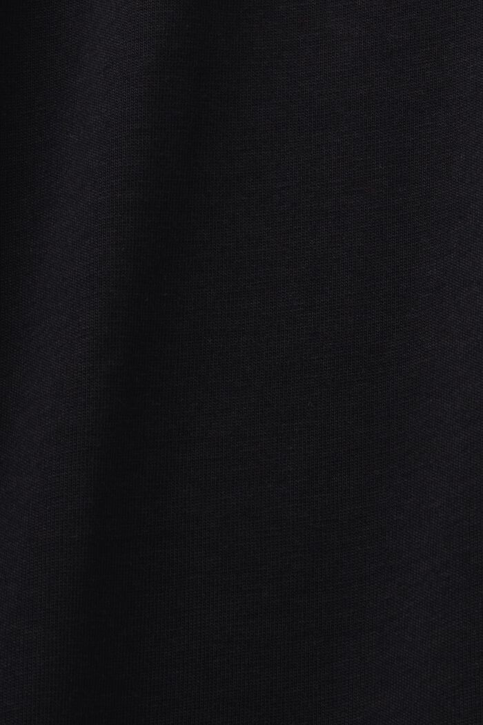 Printed jersey t-shirt, 100% cotton, BLACK, detail image number 4