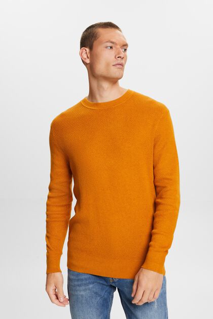 Structured Knit Crewneck Sweater