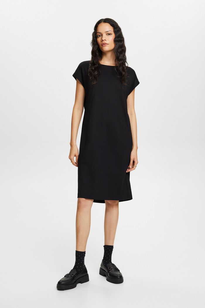 Jersey mini dress, BLACK, detail image number 1