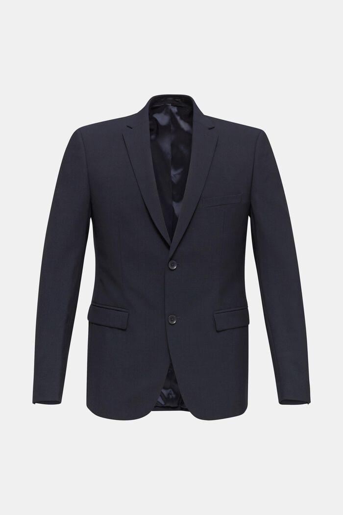 ACTIVE SUIT tailored jacket, wool blend, DARK BLUE, detail image number 0