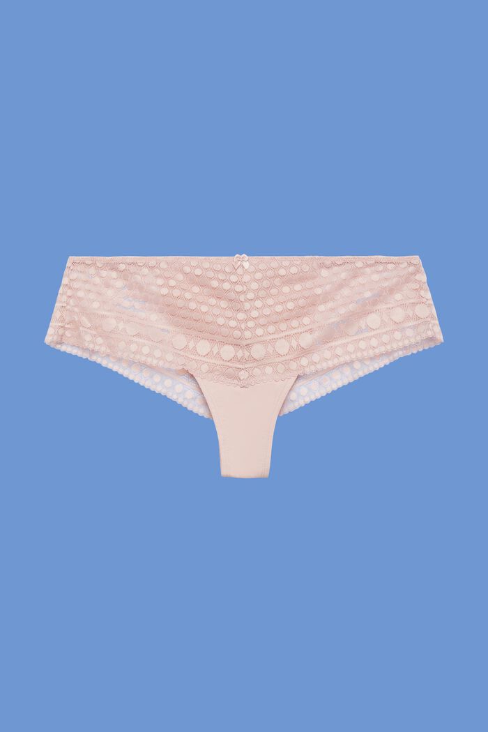 Brazilian hipster shorts made of lace, OLD PINK, detail image number 4