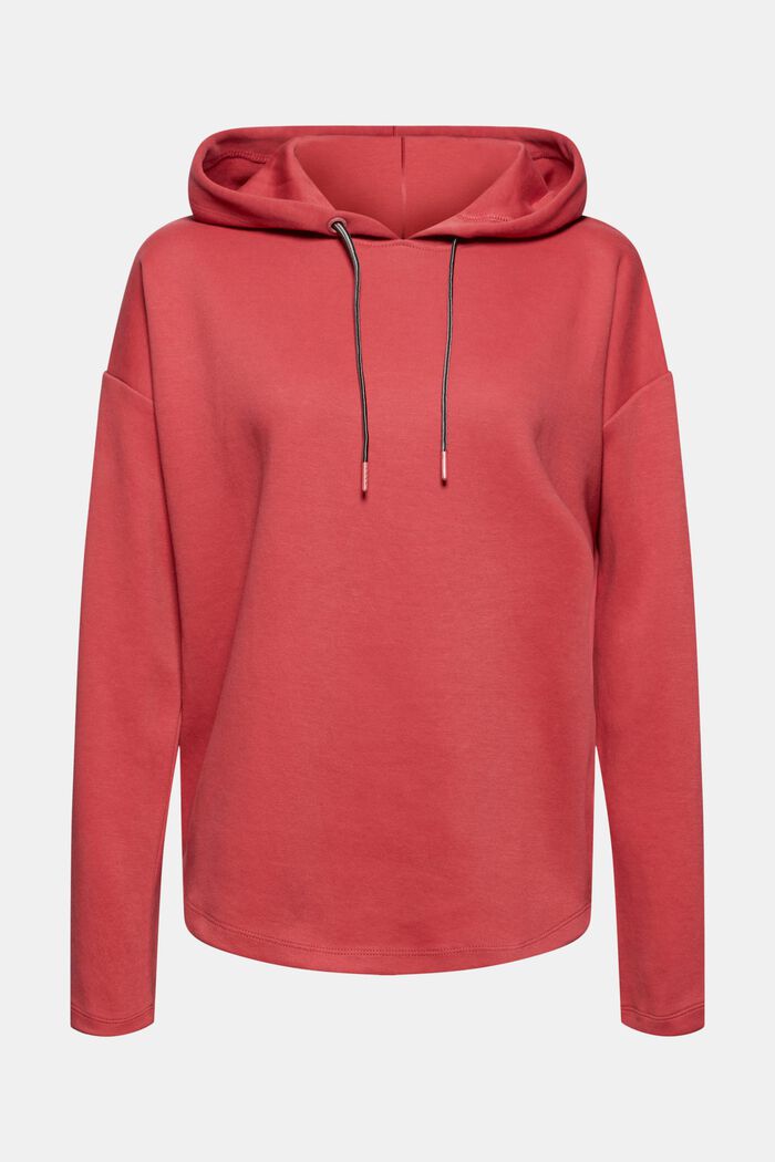 Sweatshirt hoodie, organic cotton blend, BLUSH, detail image number 0