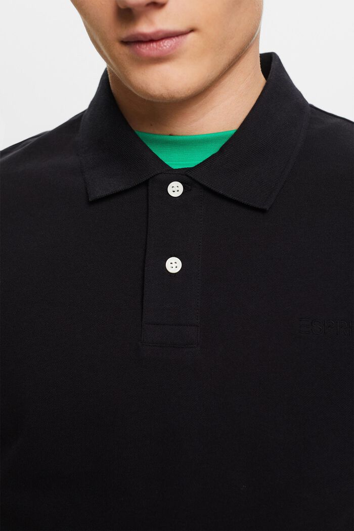 Piqué Polo Shirt, BLACK, detail image number 2