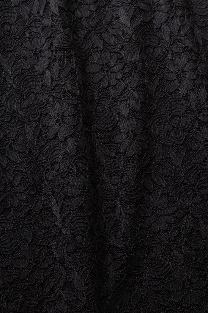 Lace mini dress, BLACK, detail image number 5