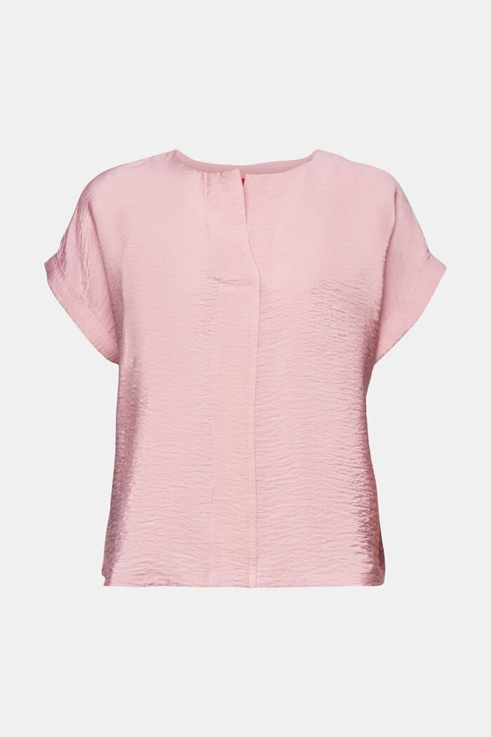 Textured Blouse, OLD PINK, detail image number 6