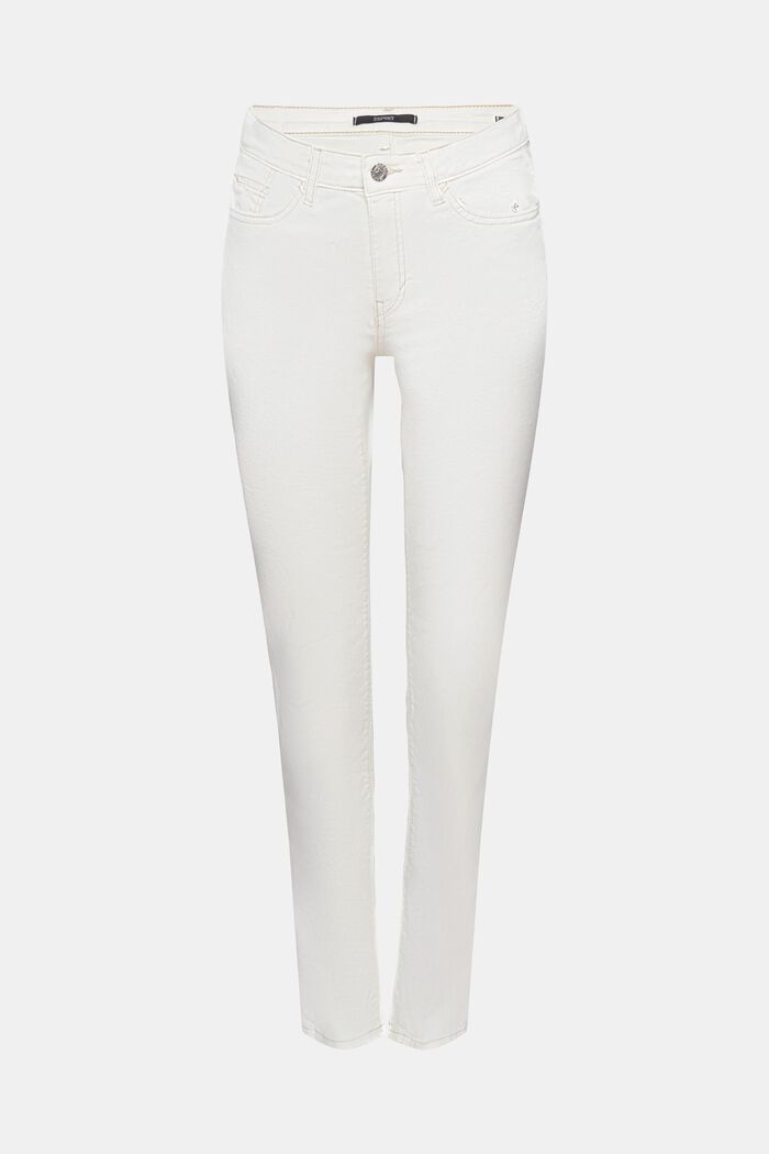 Mid-rise slim fit jeans, WHITE, detail image number 6