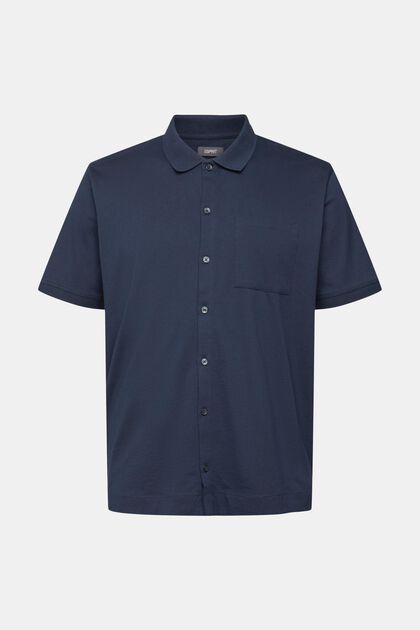 Relaxed fit shirt, NAVY, overview