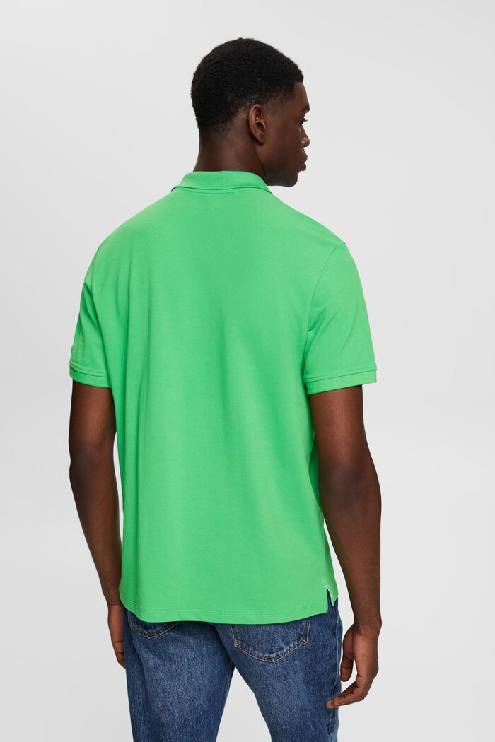 Slim fit polo shirt, GREEN, detail image number 3
