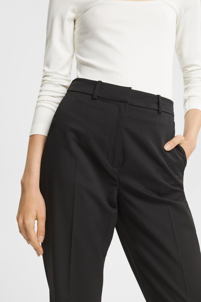 Wide leg trousers, BLACK, detail image number 0