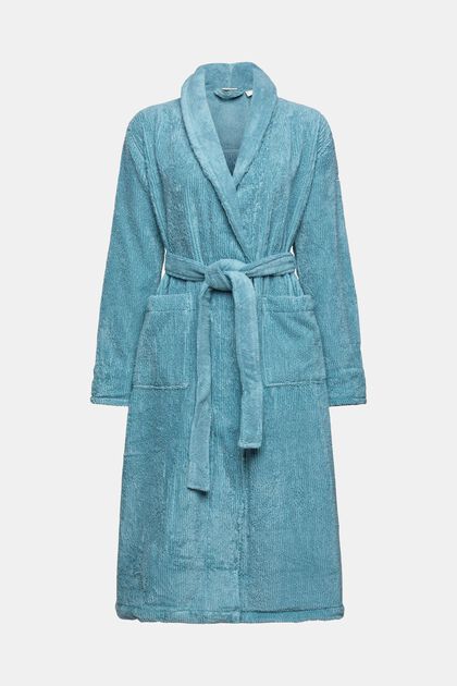 ESPRIT - Ribbed-effect bathrobe at our online shop