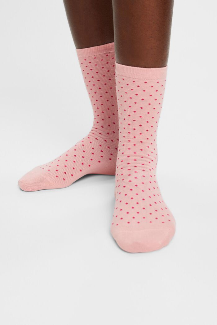 2-Pack Polka Dot Socks, Organic Cotton, BONBON, detail image number 2