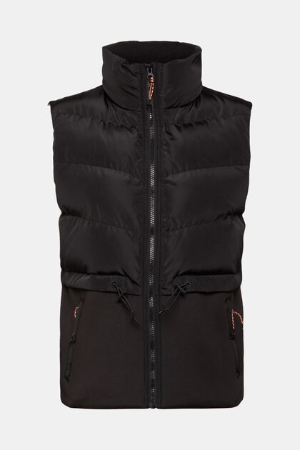 Quilted gilet with 3M™ Thinsulate™ padding, BLACK, overview