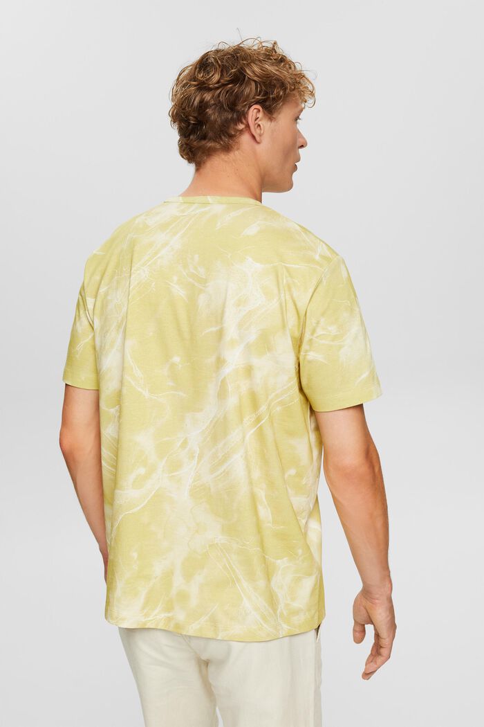 T-shirt with a marbled pattern, LIME YELLOW, detail image number 3