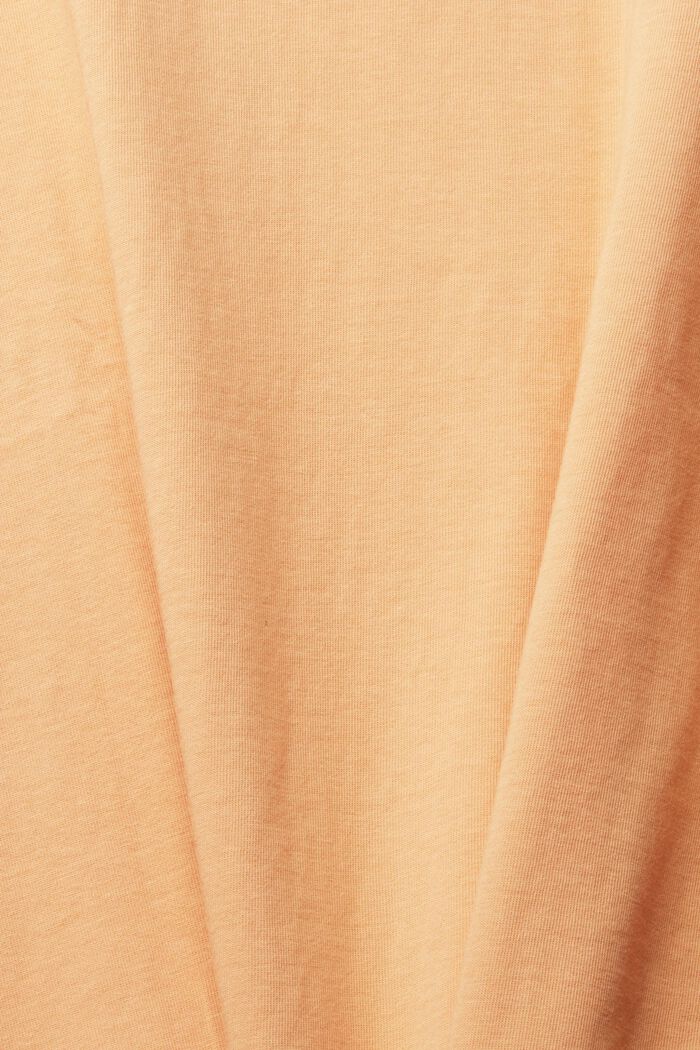 Jersey T-shirt with a front print, PEACH, detail image number 1