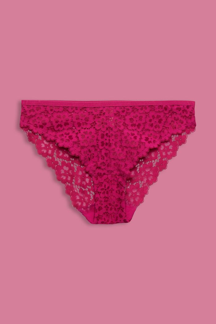 Cheeky Lace Brief, PINK FUCHSIA, detail image number 4