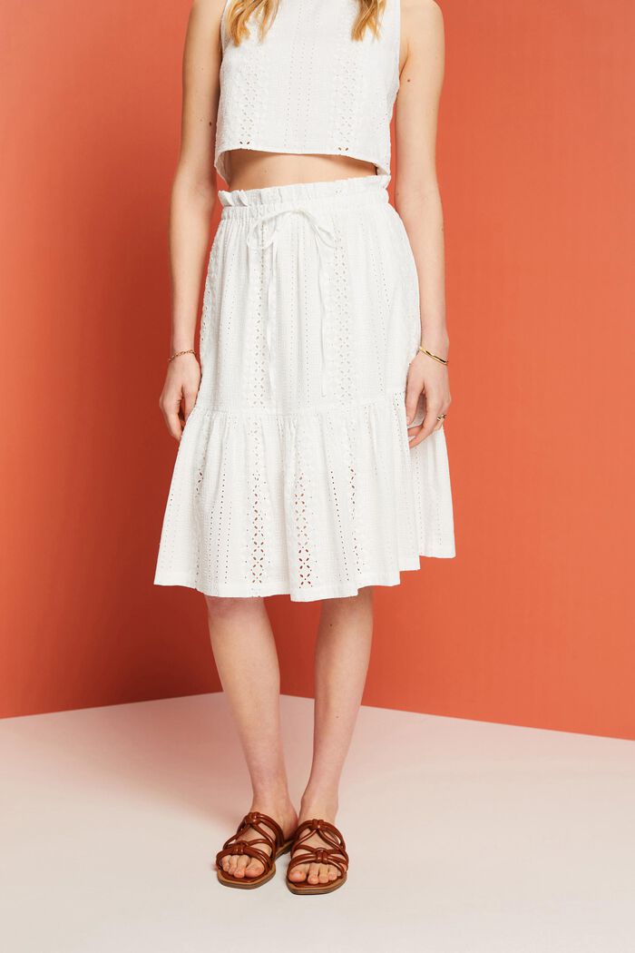 ESPRIT - Embroidered skirt, LENZING™ ECOVERO™ at our online shop