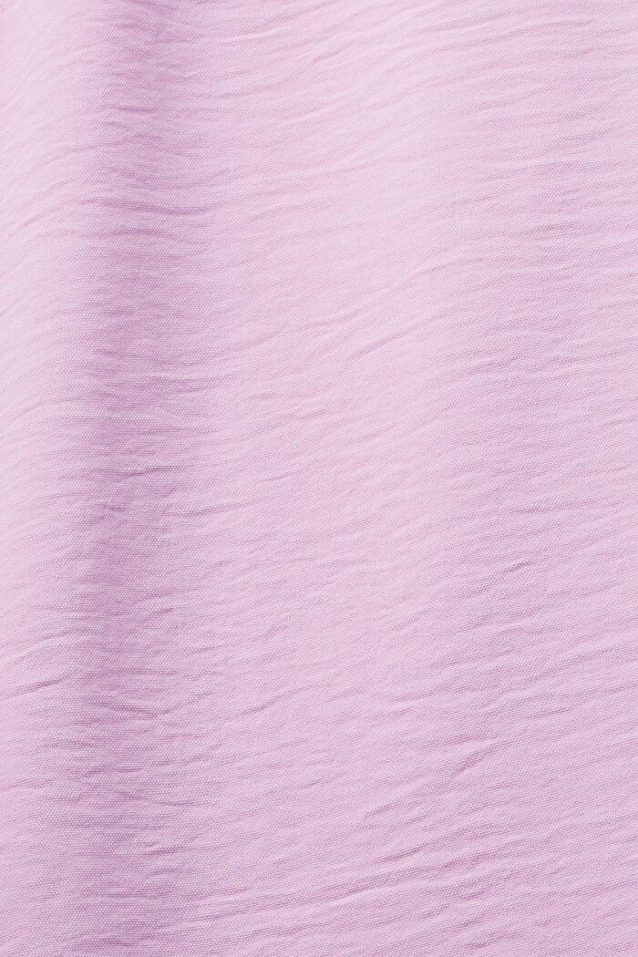 Crepe blouse with elasticated sleeve cuffs, LILAC, detail image number 5