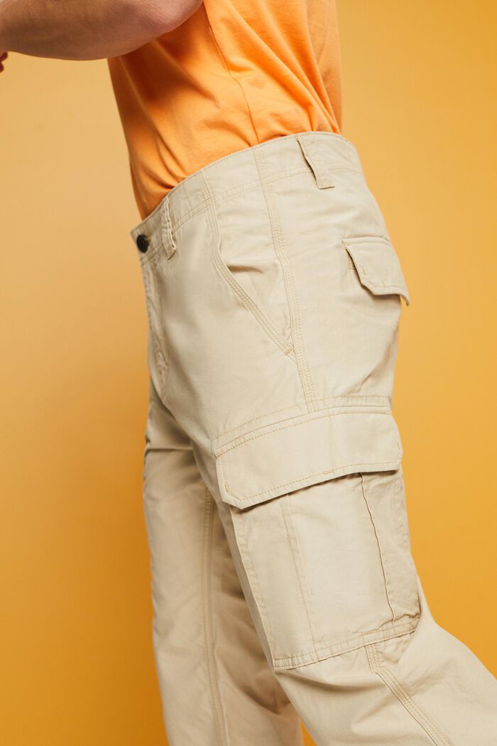 Cotton Twill Cargo Pants, SAND, detail image number 2