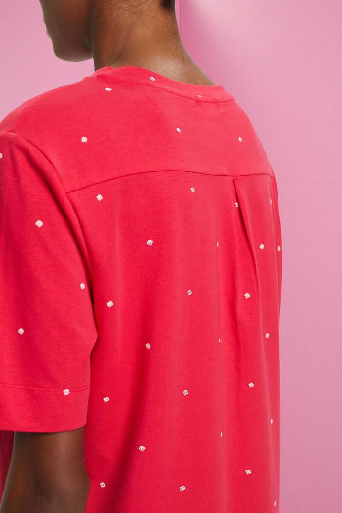Nightshirt with all-over pattern, PINK FUCHSIA, detail image number 4