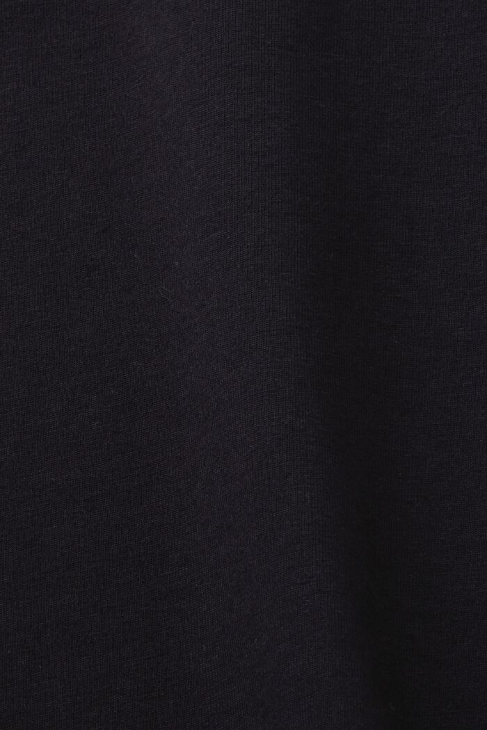 Scoop Neck T-Shirt, BLACK, detail image number 5