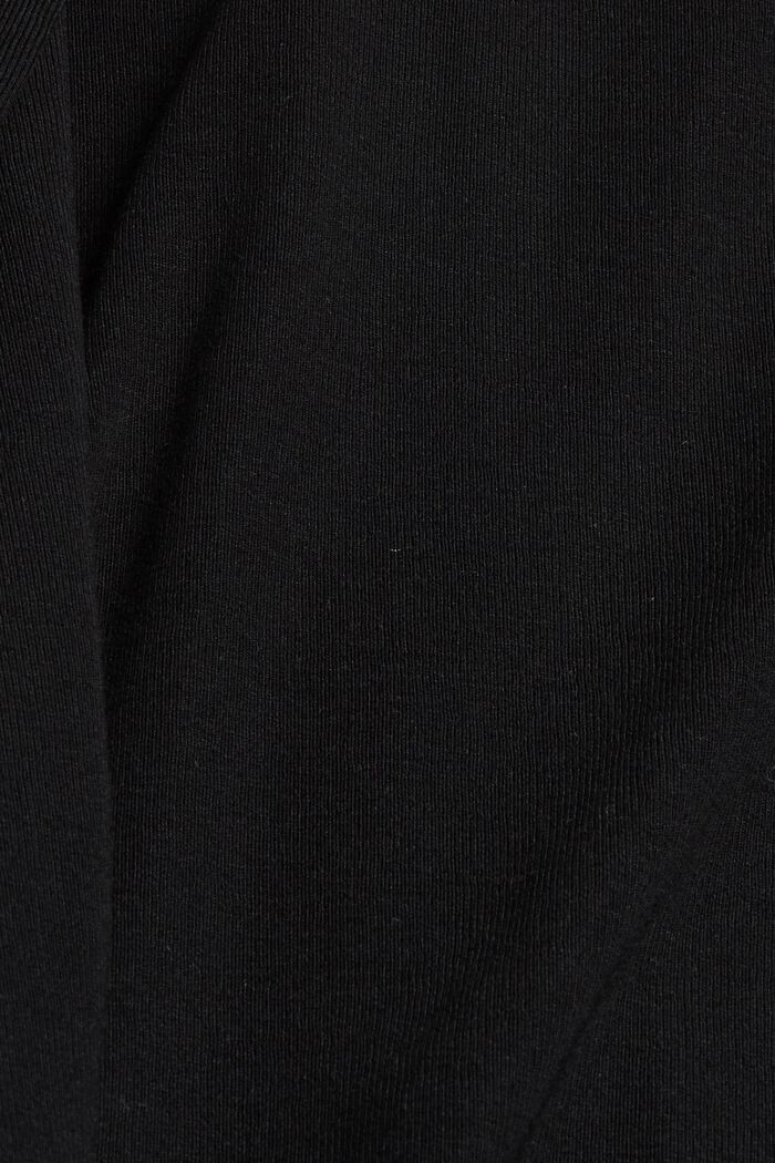 Jersey maxi dress made of LENZING™ ECOVERO™, BLACK, detail image number 4