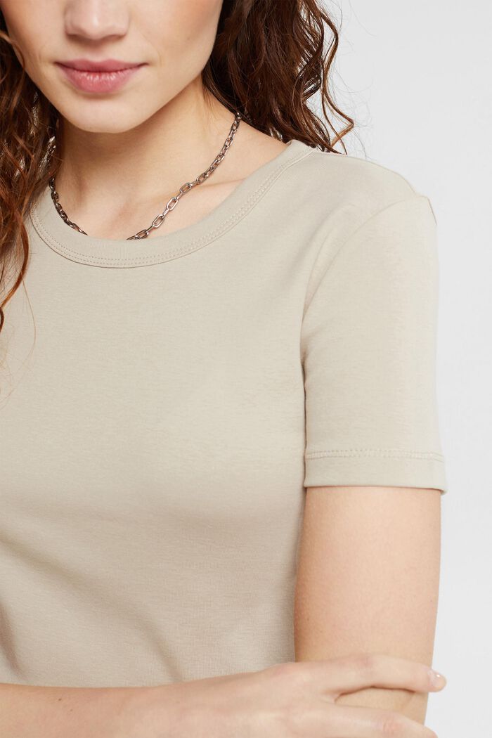 Cotton t-shirt, LIGHT TAUPE, detail image number 2