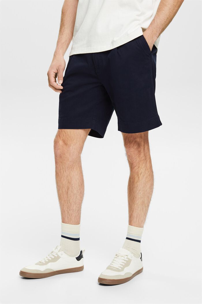 Cotton Chino Shorts, NAVY, detail image number 0