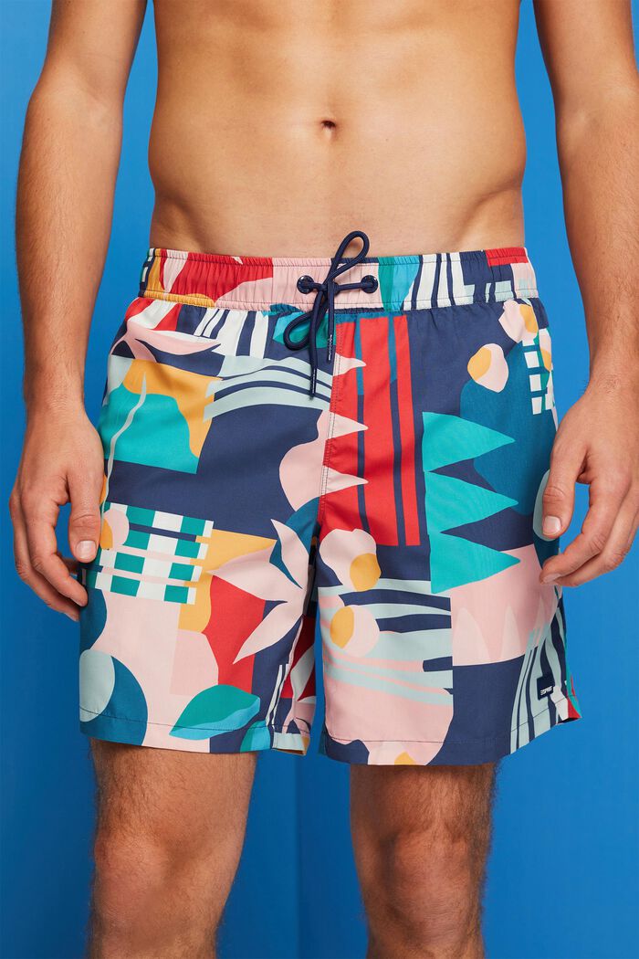 Swimming shorts with all-over pattern, INK, detail image number 2