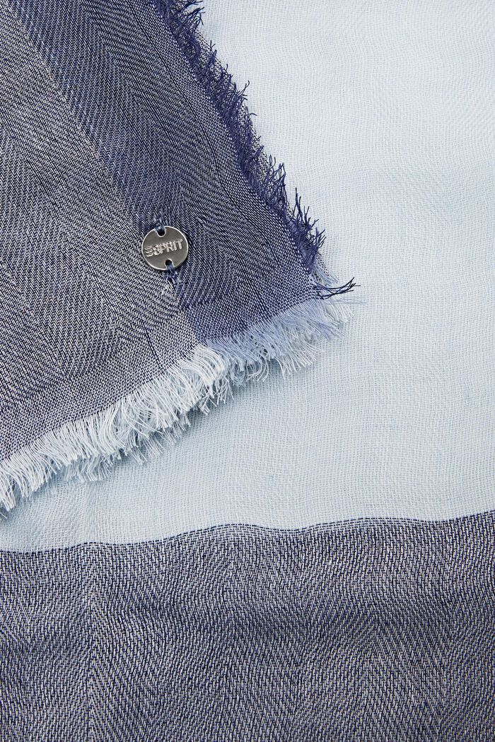 Tri-tone woven scarf, PASTEL BLUE, detail image number 1