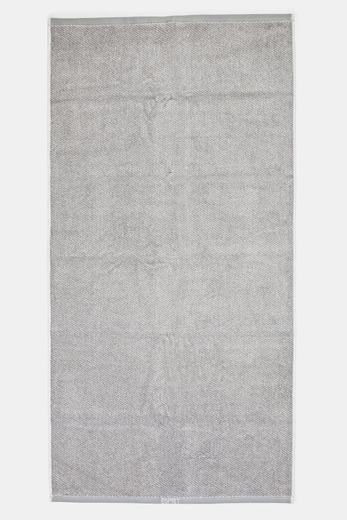 Melange towel, 100% cotton, STONE, detail image number 2