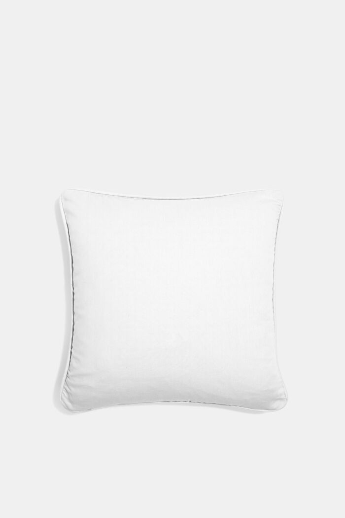 Cushion cover made of 100% cotton, WHITE, detail image number 2