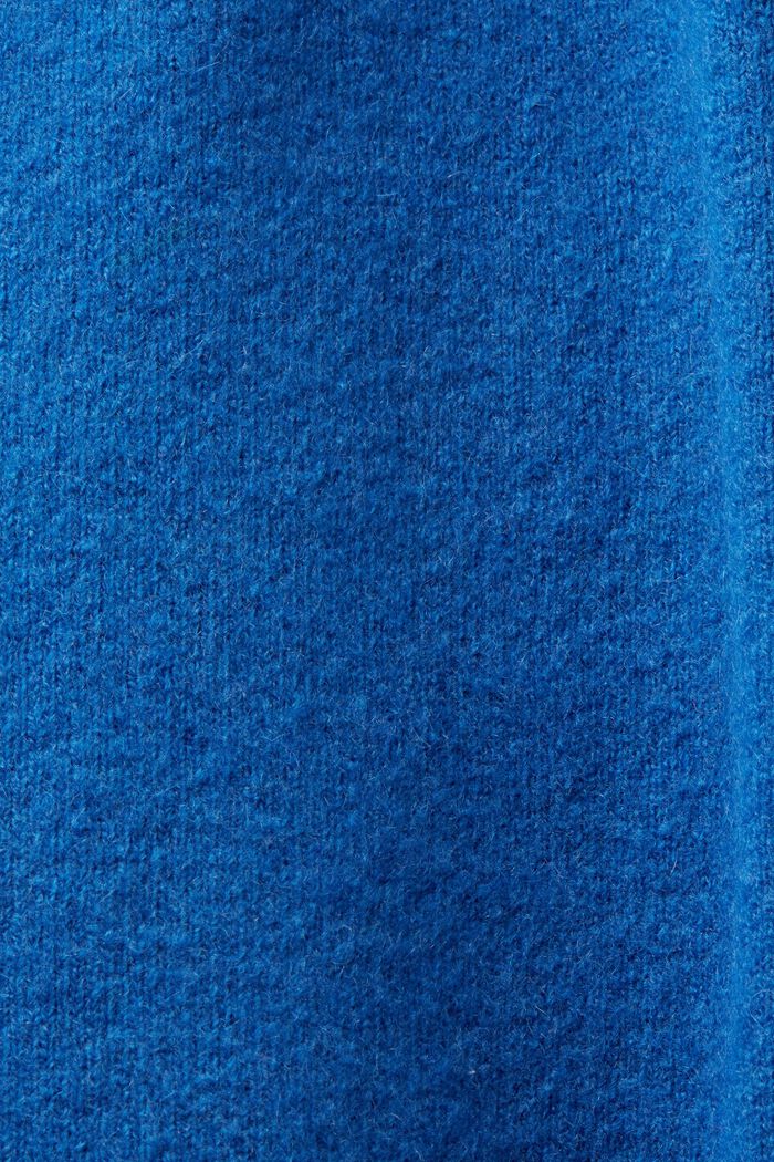 Wool Blend V-Neck Sweater, BRIGHT BLUE, detail image number 5