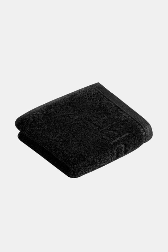 Terry cloth towel collection, BLACK, detail image number 3