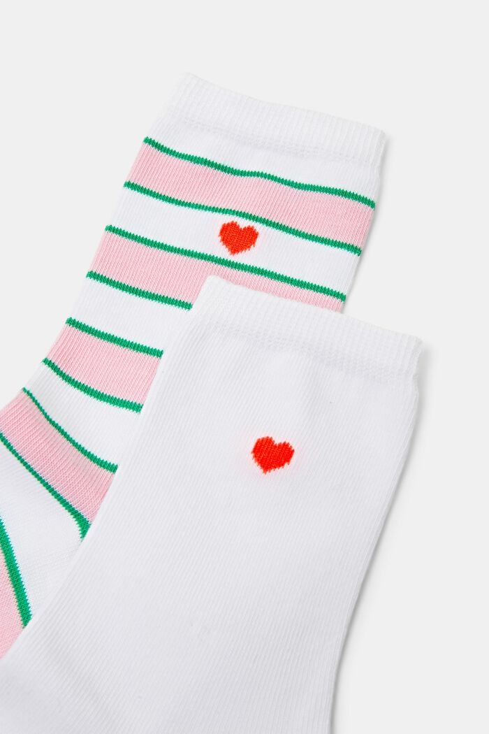 2-Pack Striped Socks, OFF WHITE, detail image number 2