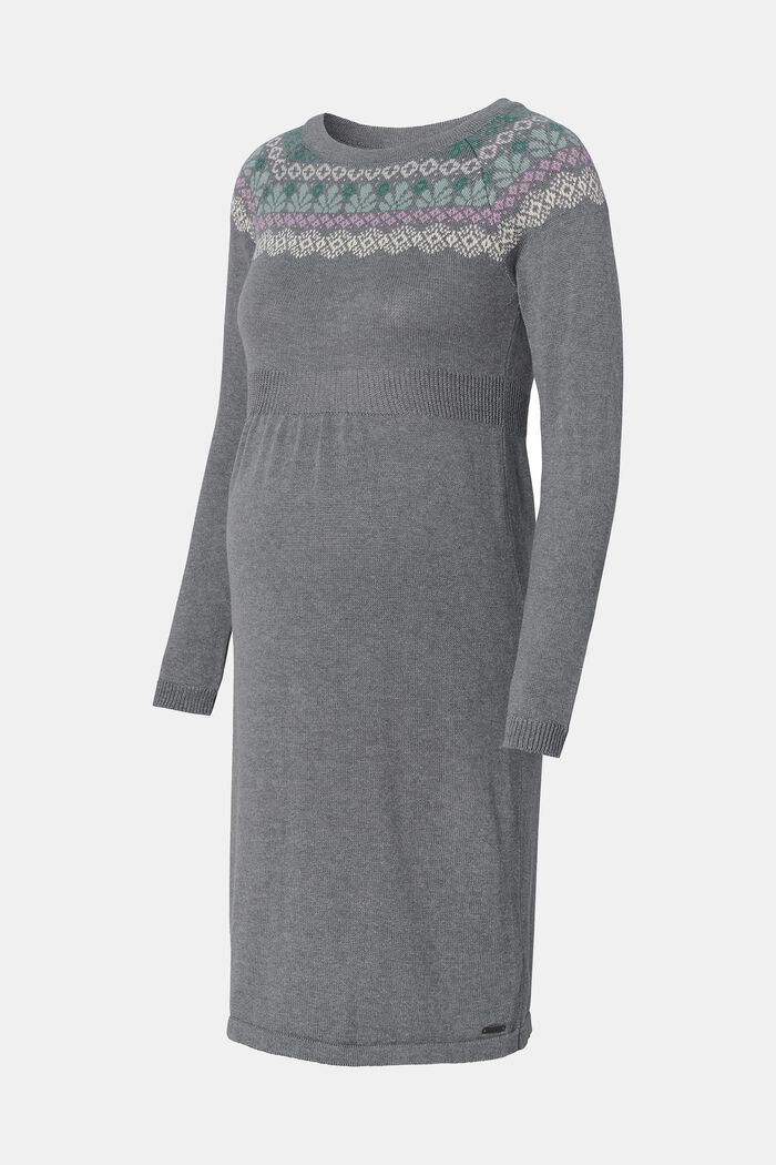 Knitted dress in blended organic cotton