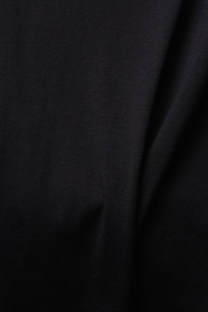 Double pack: basic T-shirt, organic cotton blend, BLACK, detail image number 1