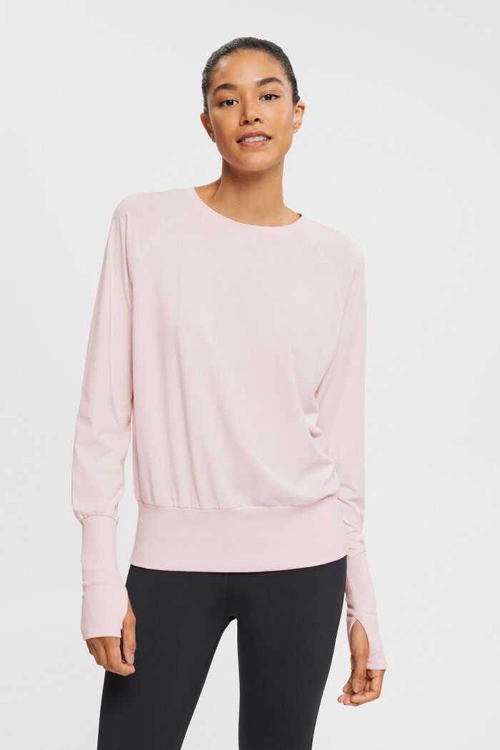 Long sleeve top with thumb holes, LIGHT PINK, detail image number 1