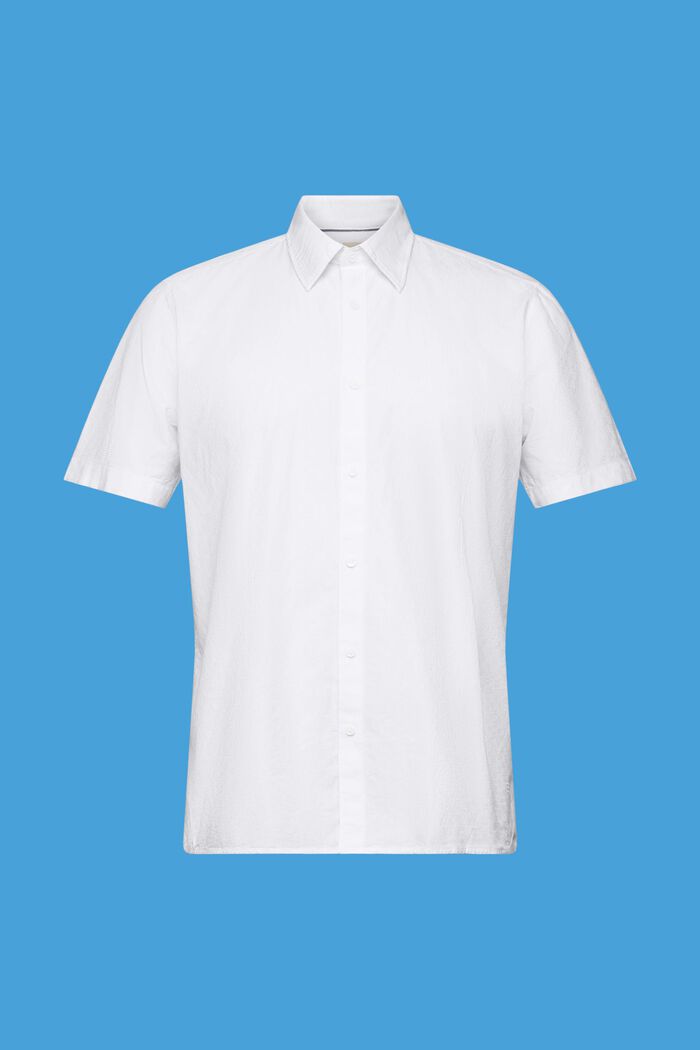 Textured slim fit shirt, WHITE, detail image number 6
