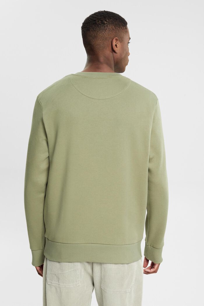 Recycled: plain-coloured sweatshirt, LIGHT KHAKI, detail image number 3