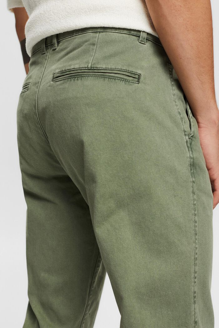 Cotton chinos, GREEN, detail image number 5